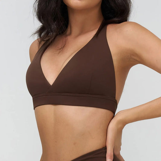 Top Desportivo Feminino de Alta Sustentação – Efeito Push-Up