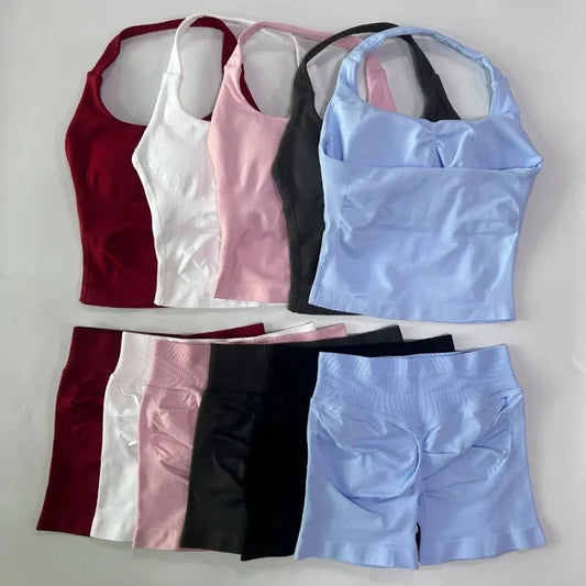 Conjunto de Fitness Feminino Cintura Alta