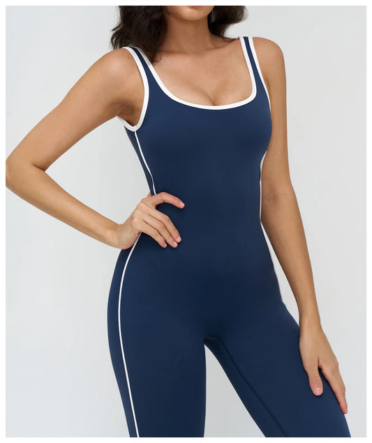 Macacão de Fitness Feminino – Elástico com Efeito Push-Up