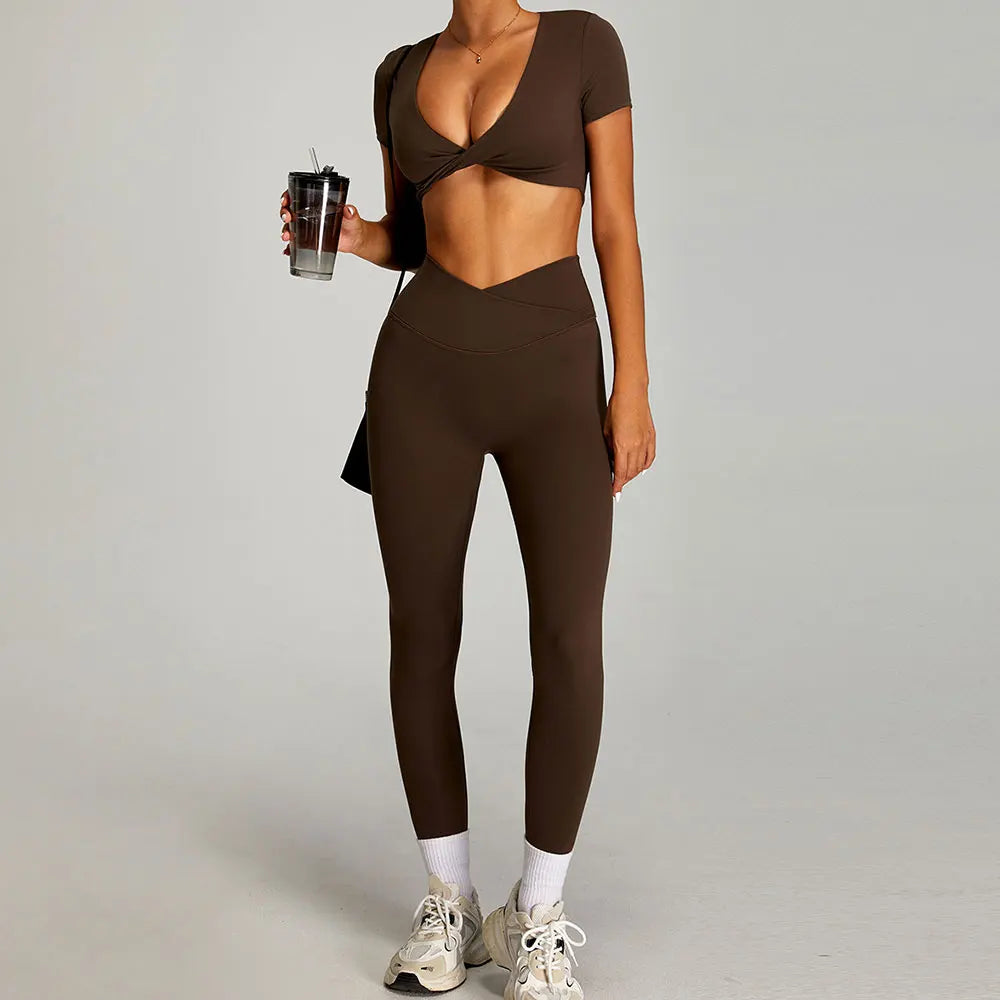 Conjunto de Yoga Feminino - 2 Peças