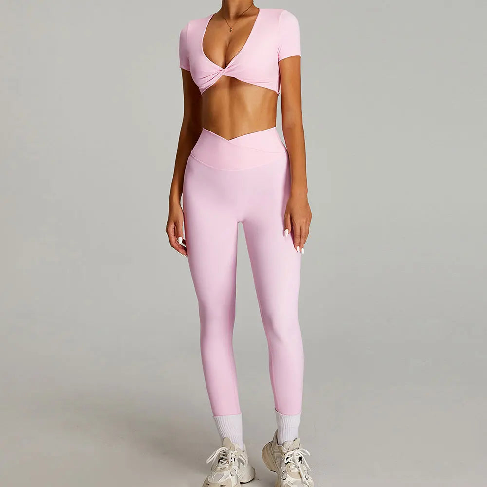 Conjunto de Yoga Feminino - 2 Peças