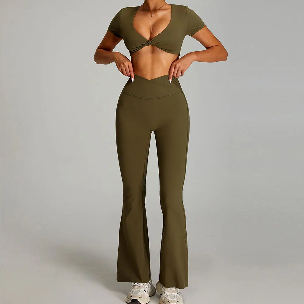 Conjunto de Yoga Feminino - 2 Peças